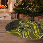 Yellow Indigenous Dragonfly Australia Tree Skirt Aboriginal Art - Aussie Hoodie