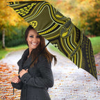 Yellow Indigenous Dragonfly Australia Umbrella Aboriginal Art - Aussie Hoodie