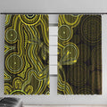 Yellow Indigenous Dragonfly Australia Window Curtain Aboriginal Art - Aussie Hoodie