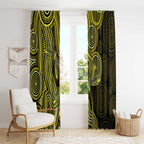 Yellow Indigenous Dragonfly Australia Window Curtain Aboriginal Art - Aussie Hoodie