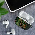 Green Indigenous Dragonfly Australia AirPods Case Aboriginal Art - Aussie Hoodie