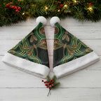 Green Indigenous Dragonfly Australia Christmas Santa Hat Aboriginal Art - Aussie Hoodie