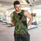 Green Indigenous Dragonfly Australia Men Tank Top Aboriginal Art - Aussie Hoodie