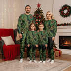 Green Indigenous Dragonfly Australia Christmas Pajama Set Aboriginal Art - Aussie Hoodie