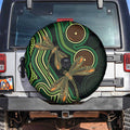 Green Indigenous Dragonfly Australia Spare Tire Cover Aboriginal Art - Aussie Hoodie