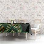 Green Indigenous Dragonfly Australia Tablecloth Aboriginal Art - Aussie Hoodie