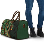 Green Indigenous Dragonfly Australia Travel Bag Aboriginal Art - Aussie Hoodie
