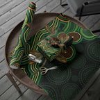 Green Indigenous Dragonfly Australia Wrapping Paper Aboriginal Art - Aussie Hoodie