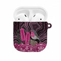 Australia Indigenous AirPods Case Breast Cancer Pink Robin Bottlebrush Aboriginal Art - Aussie Hoodie