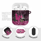 Australia Indigenous AirPods Case Breast Cancer Pink Robin Bottlebrush Aboriginal Art - Aussie Hoodie