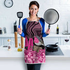 Australia Indigenous Apron Breast Cancer Pink Robin Bottlebrush Aboriginal Art - Aussie Hoodie