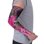 Australia Indigenous Arm Sleeves Breast Cancer Pink Robin Bottlebrush Aboriginal Art - Aussie Hoodie