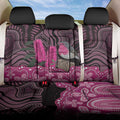 Australia Indigenous Back Car Seat Cover Breast Cancer Pink Robin Bottlebrush Aboriginal Art - Aussie Hoodie