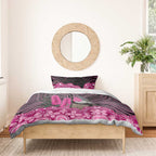 Australia Indigenous Bedding Set Breast Cancer Pink Robin Bottlebrush Aboriginal Art - Aussie Hoodie