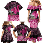 Australia Indigenous Family Matching Mermaid Dress and Hawaiian Shirt Breast Cancer Pink Robin Bottlebrush Aboriginal Art - Aussie Hoodie