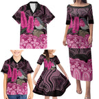 Australia Indigenous Family Matching Puletasi and Hawaiian Shirt Breast Cancer Pink Robin Bottlebrush Aboriginal Art - Aussie Hoodie