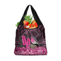 Australia Indigenous Grocery Bag Breast Cancer Pink Robin Bottlebrush Aboriginal Art - Aussie Hoodie