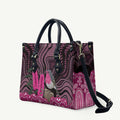 Australia Indigenous Leather Bag Breast Cancer Pink Robin Bottlebrush Aboriginal Art - Aussie Hoodie