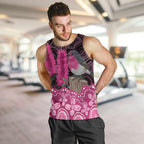 Australia Indigenous Men Tank Top Breast Cancer Pink Robin Bottlebrush Aboriginal Art - Aussie Hoodie