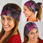 Australia Indigenous Neck Gaiter Breast Cancer Pink Robin Bottlebrush Aboriginal Art - Aussie Hoodie
