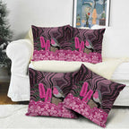 Australia Indigenous Pillow Cover Breast Cancer Pink Robin Bottlebrush Aboriginal Art - Aussie Hoodie