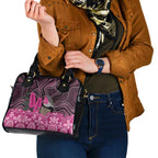 Australia Indigenous Shoulder Handbag Breast Cancer Pink Robin Bottlebrush Aboriginal Art - Aussie Hoodie
