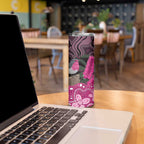 Australia Indigenous Skinny Tumbler Breast Cancer Pink Robin Bottlebrush Aboriginal Art - Aussie Hoodie