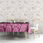 Australia Indigenous Tablecloth Breast Cancer Pink Robin Bottlebrush Aboriginal Art - Aussie Hoodie