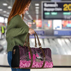Australia Indigenous Travel Bag Breast Cancer Pink Robin Bottlebrush Aboriginal Art - Aussie Hoodie