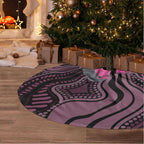 Australia Indigenous Tree Skirt Breast Cancer Pink Robin Bottlebrush Aboriginal Art - Aussie Hoodie