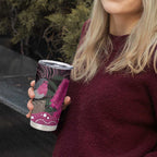 Australia Indigenous Tumbler Cup Breast Cancer Pink Robin Bottlebrush Aboriginal Art - Aussie Hoodie