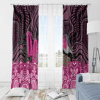 Australia Indigenous Window Curtain Breast Cancer Pink Robin Bottlebrush Aboriginal Art - Aussie Hoodie