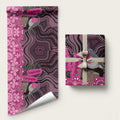 Australia Indigenous Wrapping Paper Breast Cancer Pink Robin Bottlebrush Aboriginal Art - Aussie Hoodie