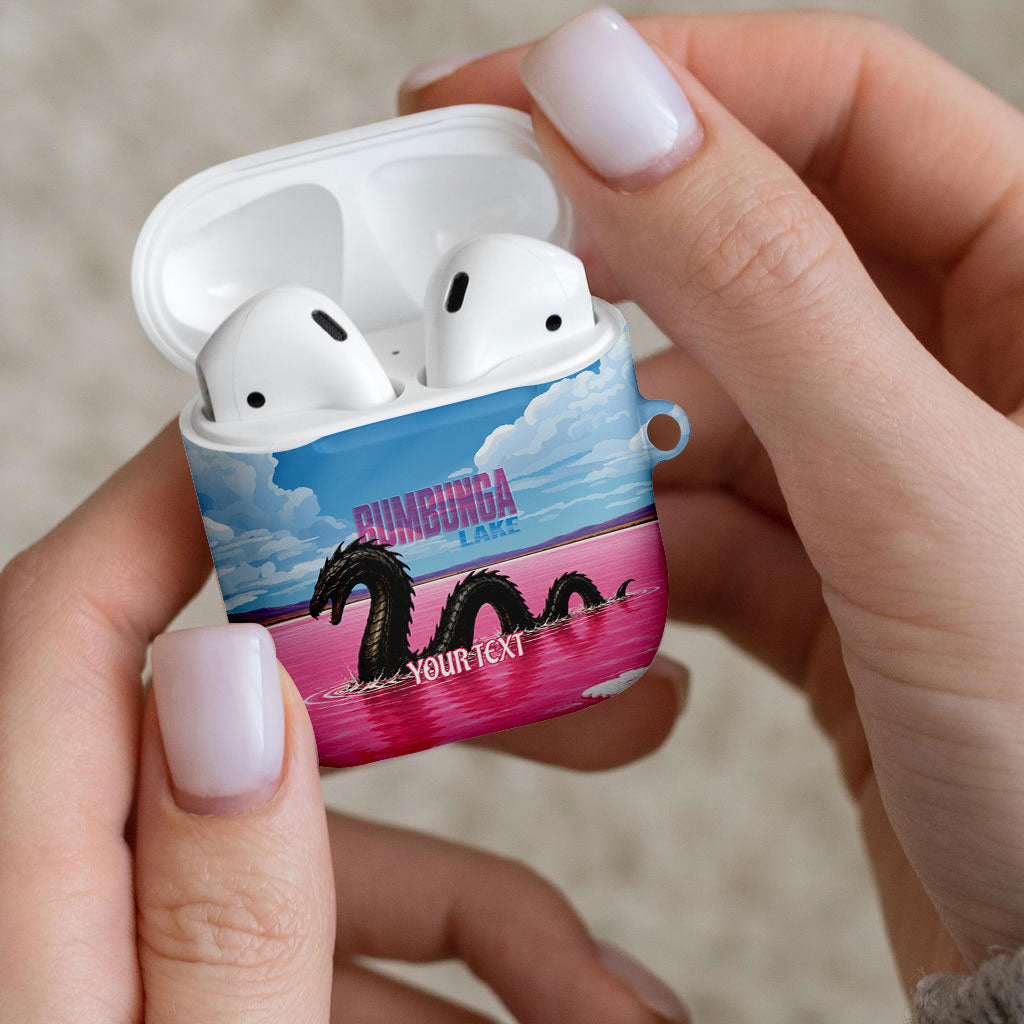 Personalised Bumbunga Lake Australia AirPods Case Pink Salt Lake Loch-eel Monster