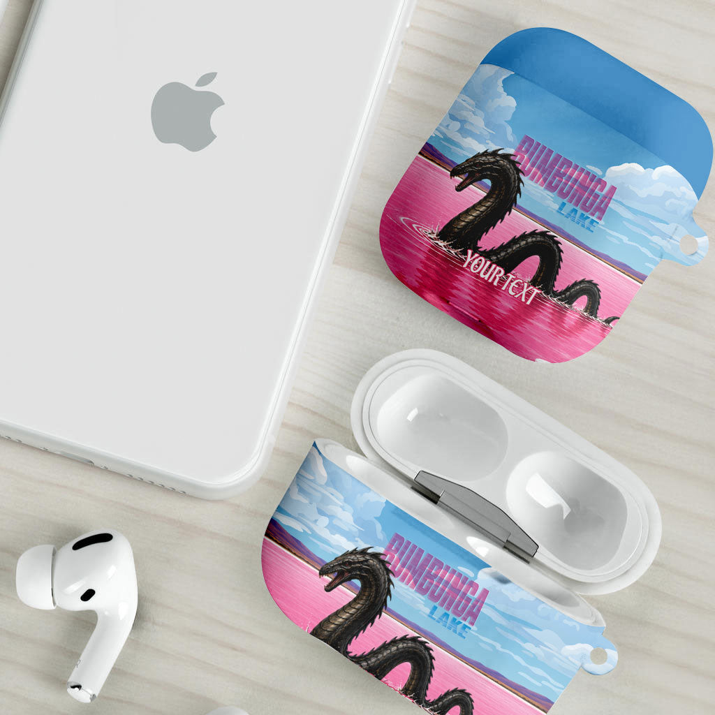 Personalised Bumbunga Lake Australia AirPods Case Pink Salt Lake Loch-eel Monster