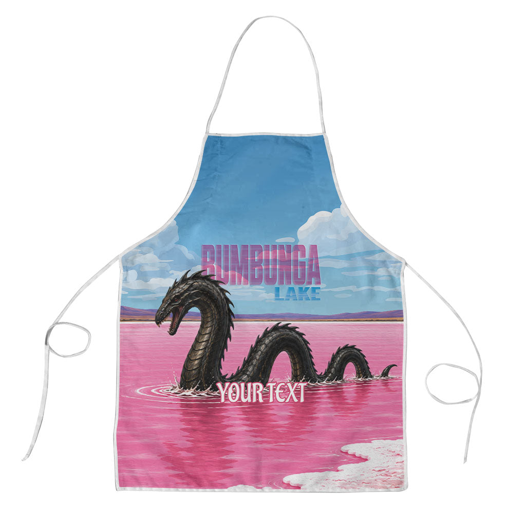 Personalised Bumbunga Lake Australia Apron Pink Salt Lake Loch-eel Monster