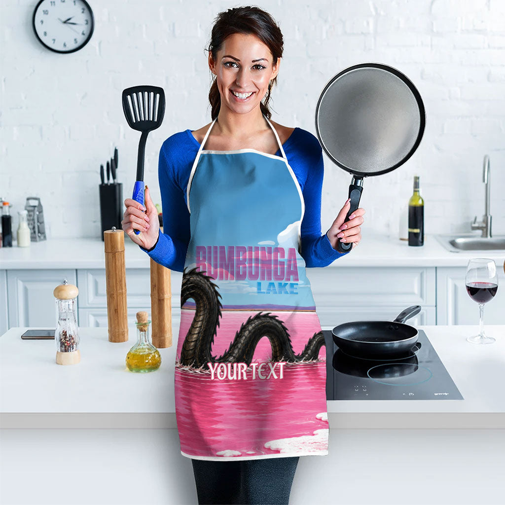 Personalised Bumbunga Lake Australia Apron Pink Salt Lake Loch-eel Monster