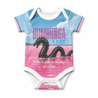 Personalised Bumbunga Lake Australia Baby Onesie Pink Salt Lake Loch-eel Monster