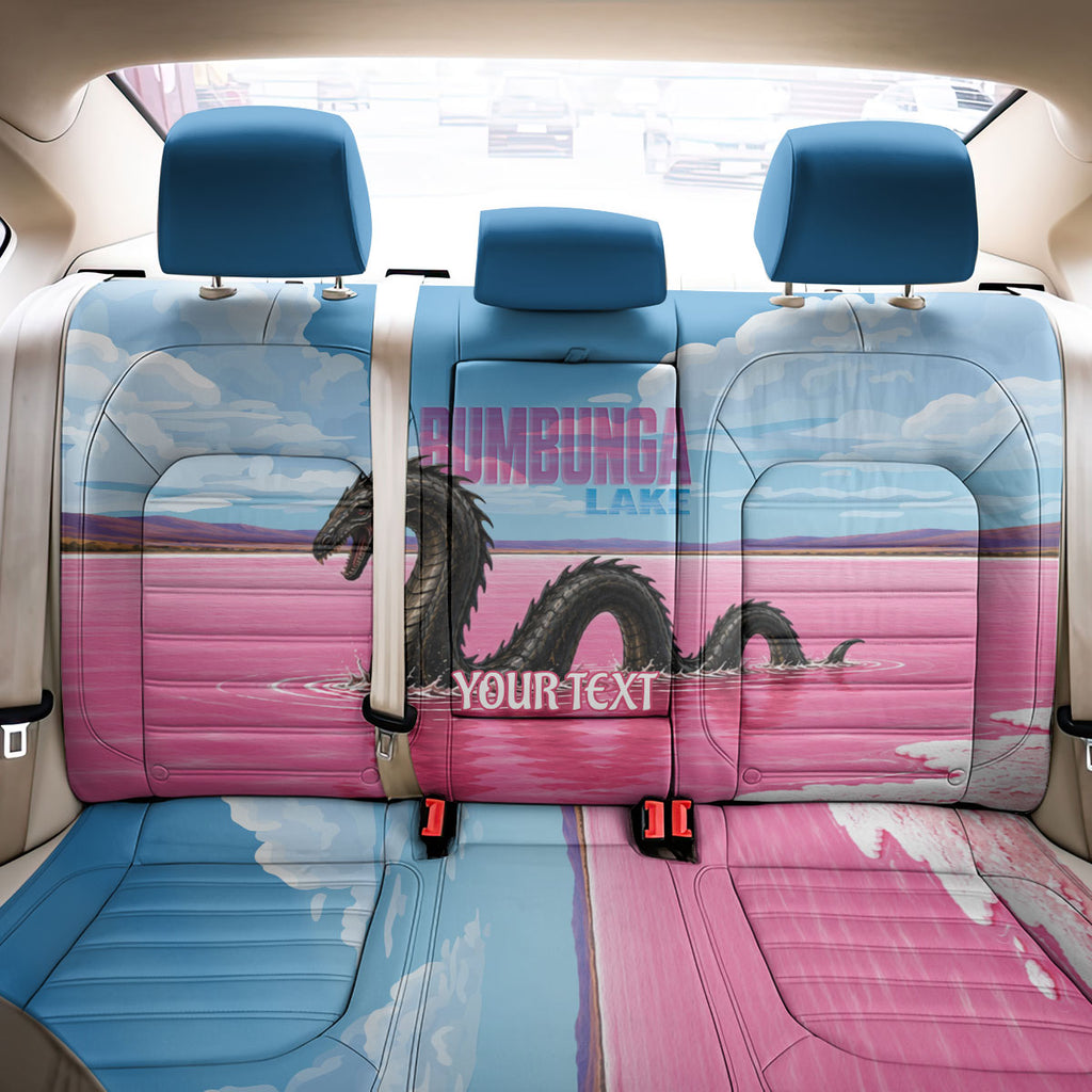 Personalised Bumbunga Lake Australia Back Car Seat Cover Pink Salt Lake Loch-eel Monster