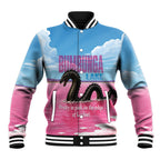 Personalised Bumbunga Lake Australia Baseball Jacket Pink Salt Lake Loch-eel Monster