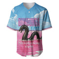 Personalised Bumbunga Lake Australia Baseball Jersey Pink Salt Lake Loch-eel Monster