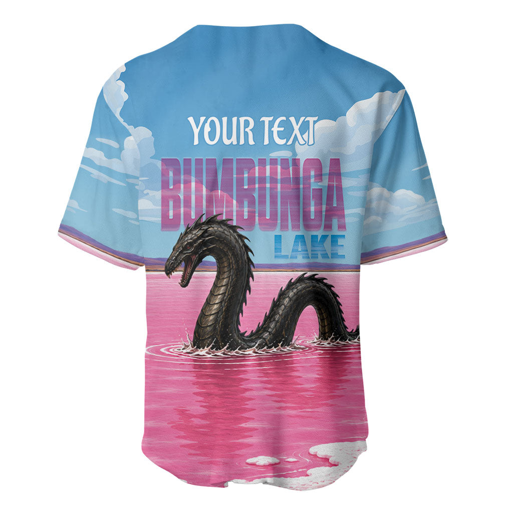 Personalised Bumbunga Lake Australia Baseball Jersey Pink Salt Lake Loch-eel Monster