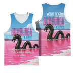 Personalised Bumbunga Lake Australia Basketball Jersey Pink Salt Lake Loch-eel Monster