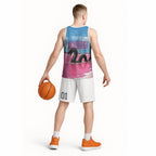 Personalised Bumbunga Lake Australia Basketball Jersey Pink Salt Lake Loch-eel Monster