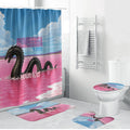 Personalised Bumbunga Lake Australia Bathroom Set Pink Salt Lake Loch-eel Monster