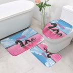 Personalised Bumbunga Lake Australia Bathroom Set Pink Salt Lake Loch-eel Monster