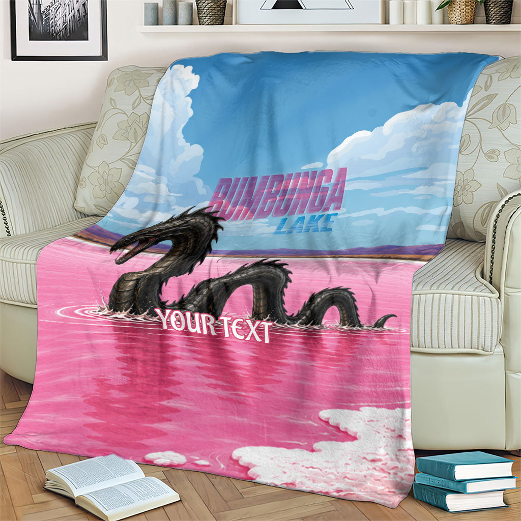 Personalised Bumbunga Lake Australia Blanket Pink Salt Lake Loch-eel Monster