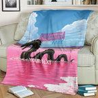 Personalised Bumbunga Lake Australia Blanket Pink Salt Lake Loch-eel Monster
