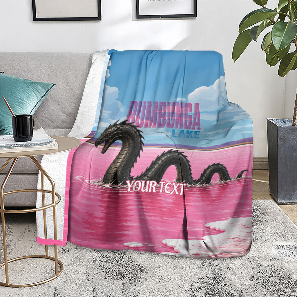 Personalised Bumbunga Lake Australia Blanket Pink Salt Lake Loch-eel Monster