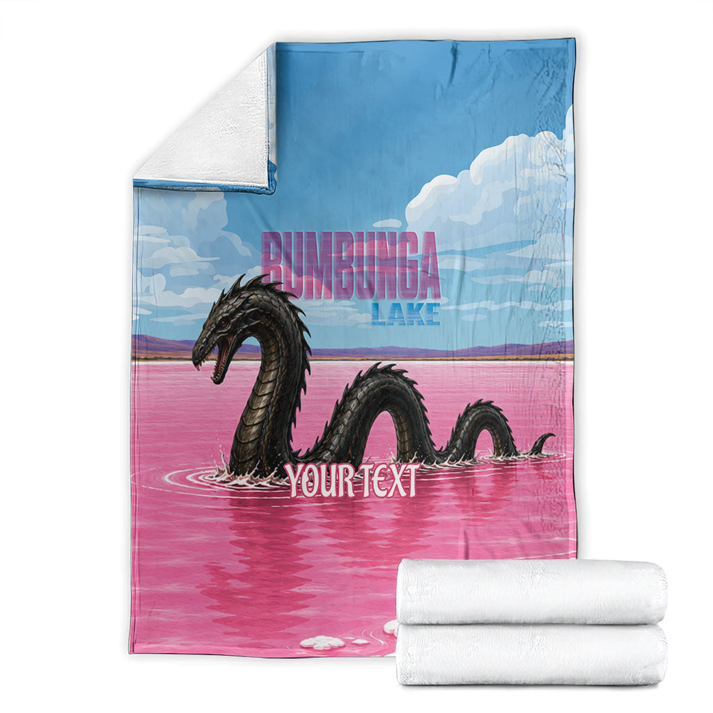 Personalised Bumbunga Lake Australia Blanket Pink Salt Lake Loch-eel Monster